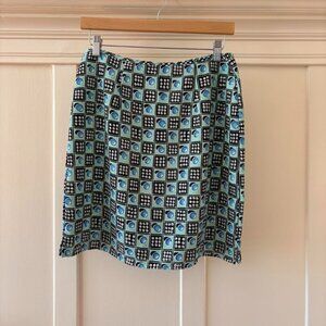 Vintage 90s Y2K Futuristic Geometric Mini Skirt Sheri V MEDIUM